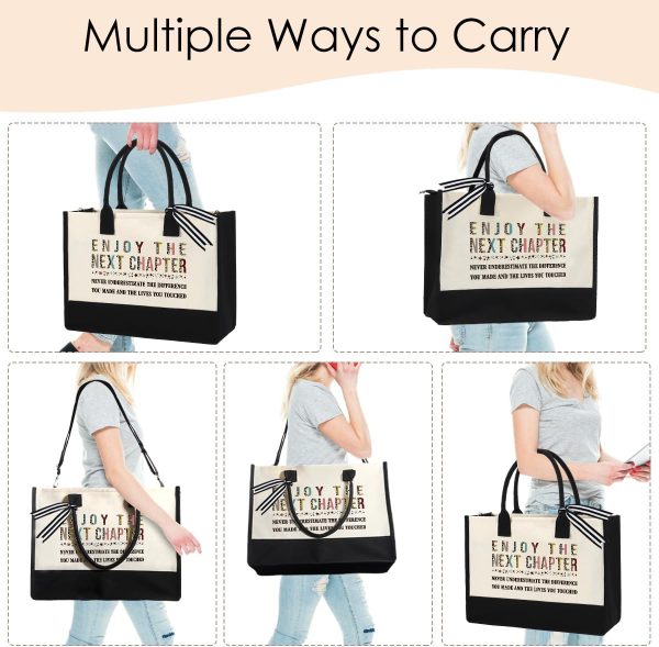 Top 2025 Retirement Gifts For Women: Canvas Tote Handbag - Image 5