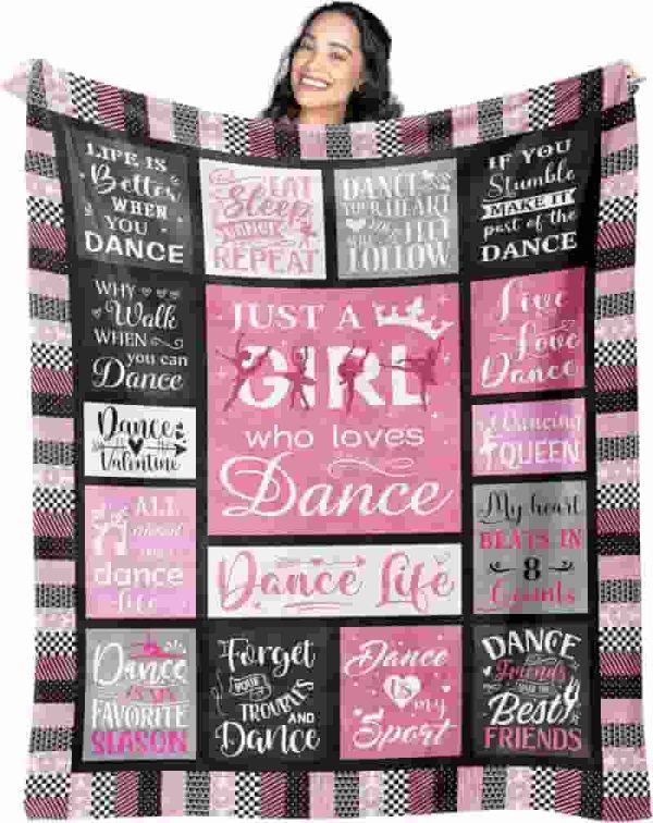 Best Dance Gifts For Girls - Recital, Ballet & Ballerina Blanket
