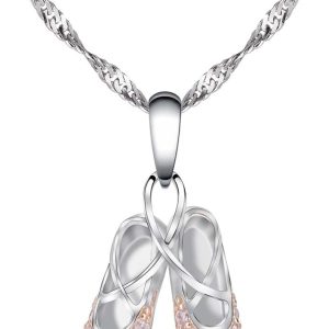 925 Sterling Silver Ballerina Necklace - Best Dance Gift