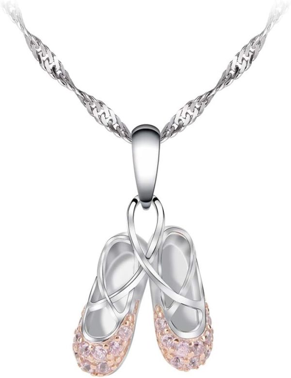 925 Sterling Silver Ballerina Necklace - Best Dance Gift