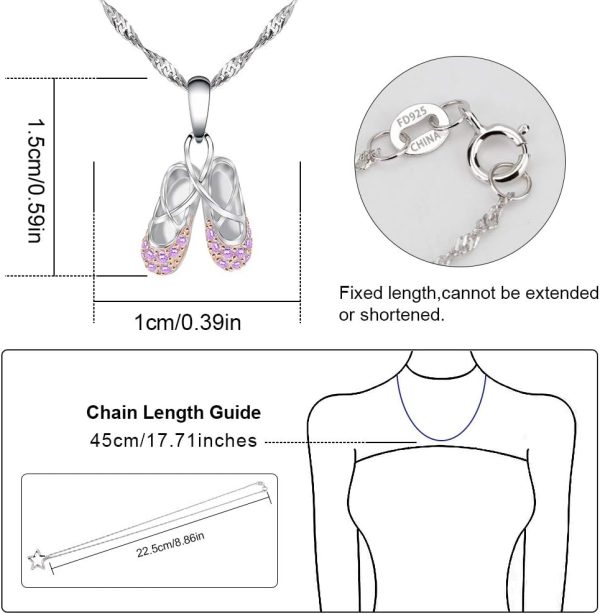 925 Sterling Silver Ballerina Necklace - Best Dance Gift - Image 6