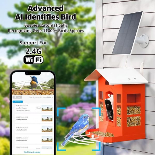 2k Hd Smart Bird Feeder Camera With Ai, Solar Power & Alerts - Image 3