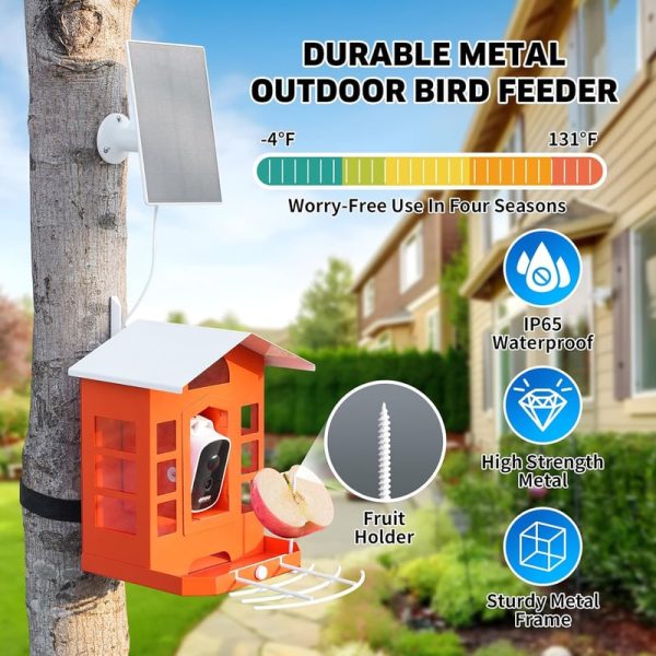 2k Hd Smart Bird Feeder Camera With Ai, Solar Power & Alerts - Image 4