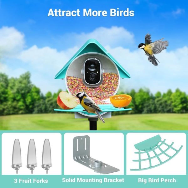 Smart Bird Feeder With 1080p Hd Camera & Solar Panel - Ideal Gift - Image 5