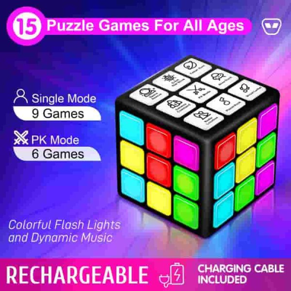 Best Rechargeable Game Cube - Fun Brain & Memory Gift - Image 3