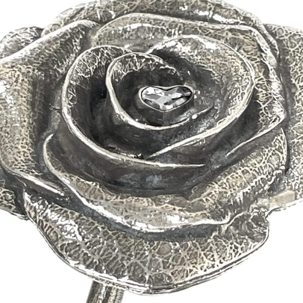 60th Anniversary Forever Rose Gift With Heart Crystal Keepsake - Image 4