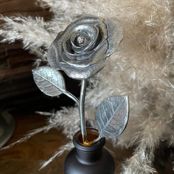 60th Anniversary Forever Rose Gift With Heart Crystal Keepsake - Image 6