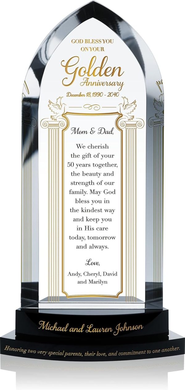 Unique Personalized 50th Anniversary Gift For Parents