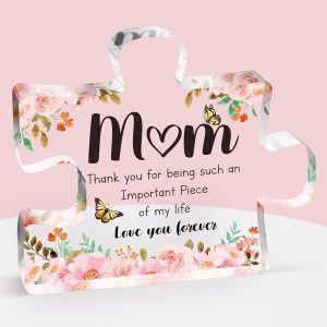 Best Mom Gift - Acrylic Puzzle Block For Birthday, Mother's Day, Christmas