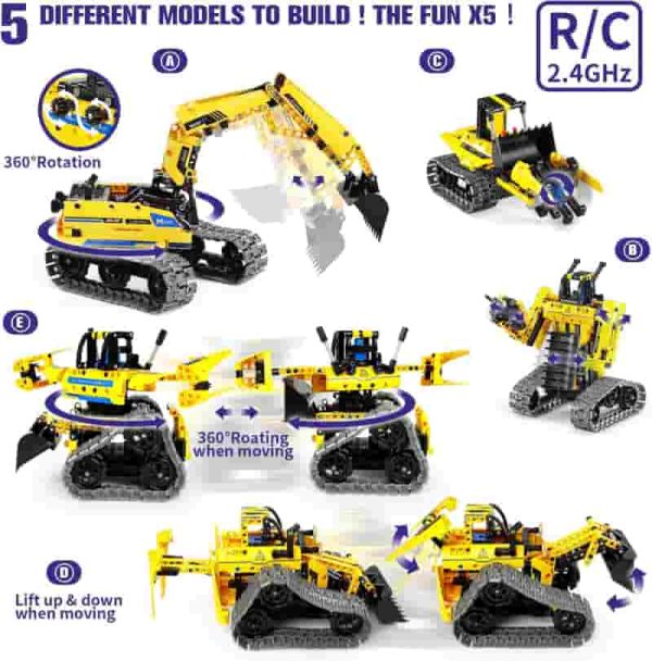 Best Stem Robotics Kit - 5-in-1 Remote Control Building Toys (430 Pcs) - Image 3
