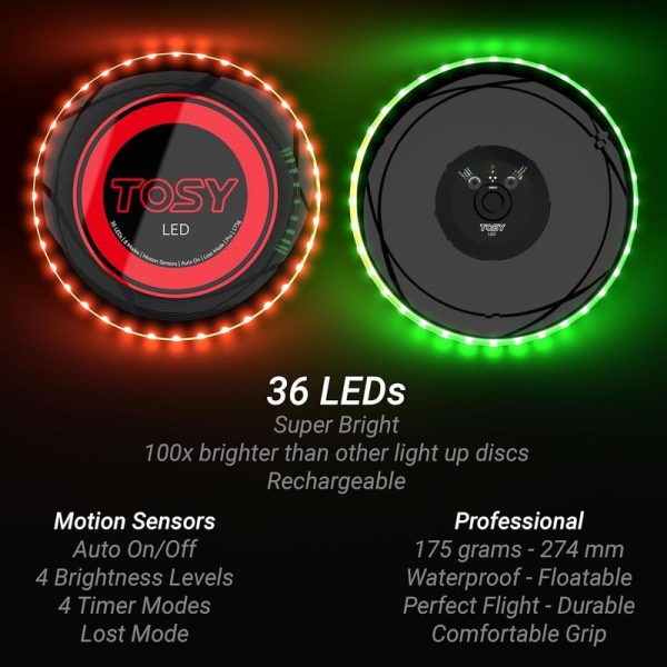 Tosy Led Flying Disc - Bright & Rechargeable Gift For All Ages - Image 2