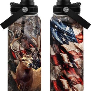 Best Hunting Water Bottle 32oz - Insulated Stainless Steel Gift For Men