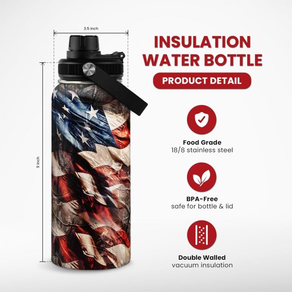 Best Hunting Water Bottle 32oz - Insulated Stainless Steel Gift For Men - Image 3