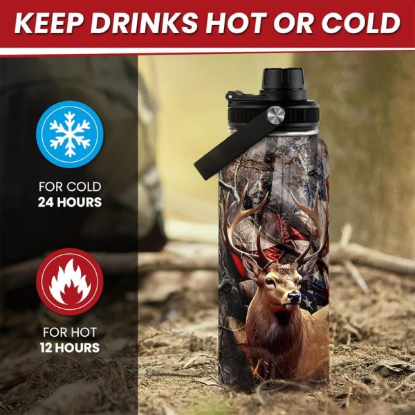Best Hunting Water Bottle 32oz - Insulated Stainless Steel Gift For Men - Image 4