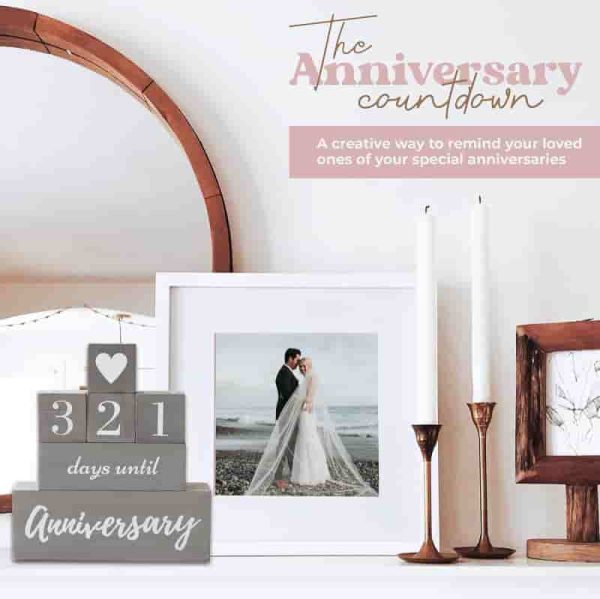 Wedding Countdown Calendar Block - Perfect Gift For Couples - Image 4
