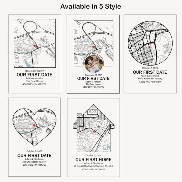 Personalized Acrylic Map With Custom Coordinates - Perfect Gift - Image 3
