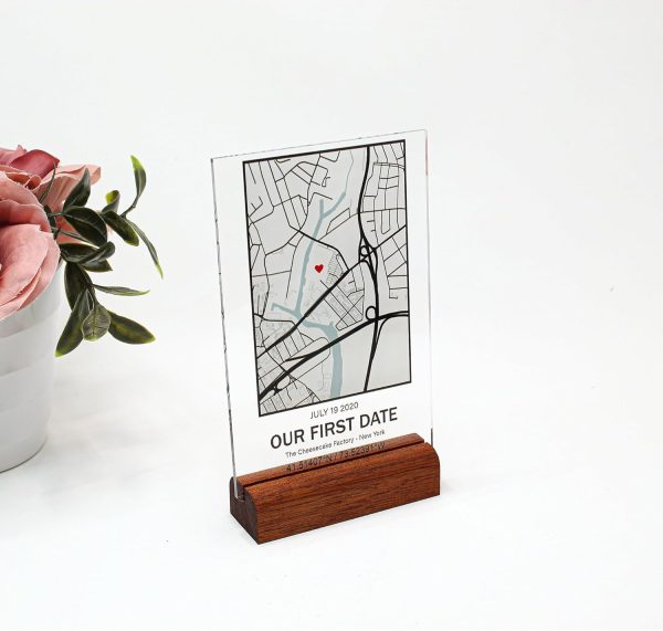 Personalized Acrylic Map With Custom Coordinates - Perfect Gift - Image 6