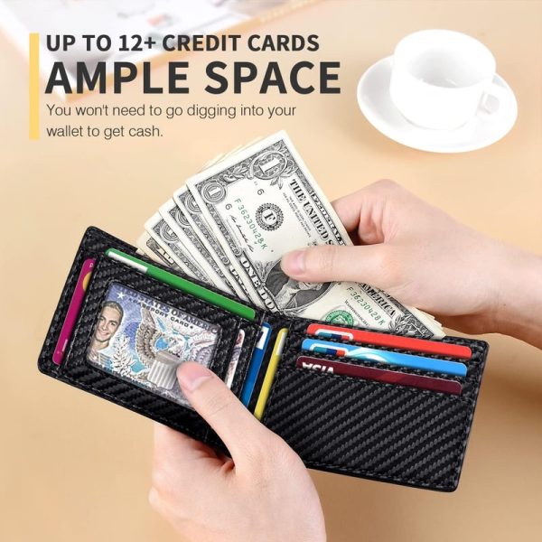Runbox Slim Rfid Leather Wallet For Men - 11 Card Slots, Gift Box - Image 2