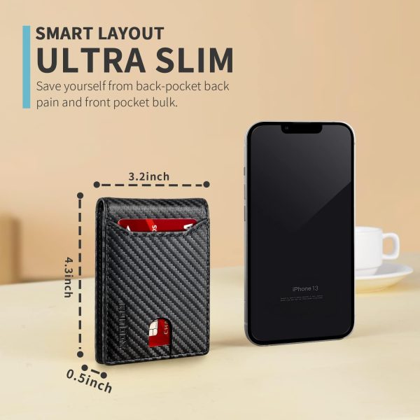 Runbox Slim Rfid Leather Wallet For Men - 11 Card Slots, Gift Box - Image 4