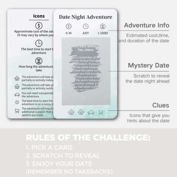 40 Unique Scratch Off Date Ideas For Couples: Adventure Album - Image 3