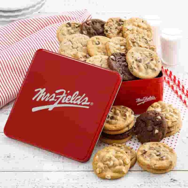 Best Mrs. Fields Cookie Tin - 24 Assorted Signature Flavors - Image 2