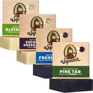 Dr. Squatch Natural Soap For Men - 4 Bar Variety Pack
