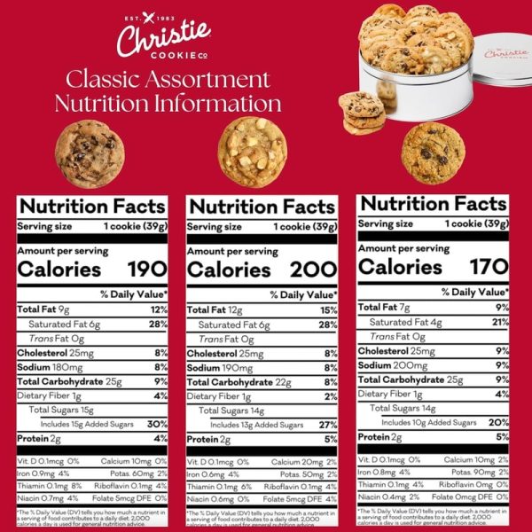 Best Gourmet Christie Cookies Tin - 12 Preservative-free Treats - Image 2