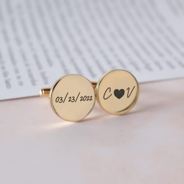 Best Custom Engraved Wedding Cufflinks For Men - Image 2