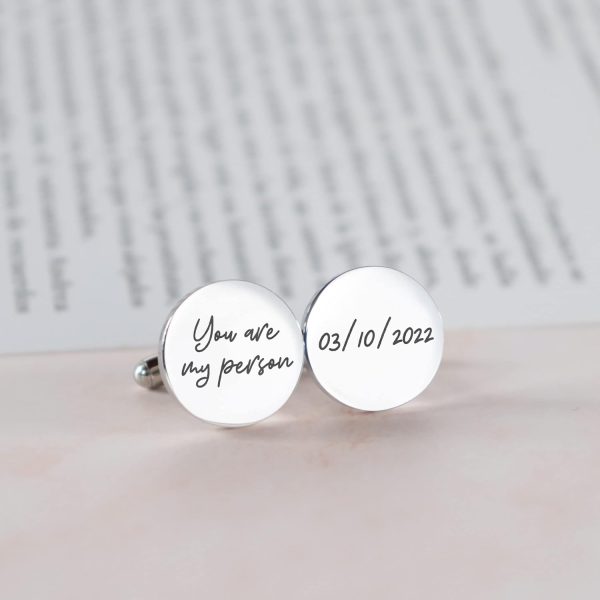 Best Custom Engraved Wedding Cufflinks For Men - Image 4