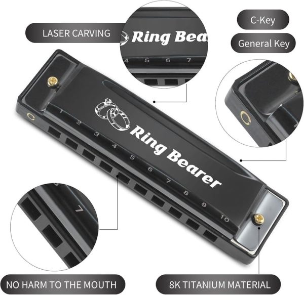 Custom Engraved Harmonica - Perfect Ring Bearer Gift - Image 3