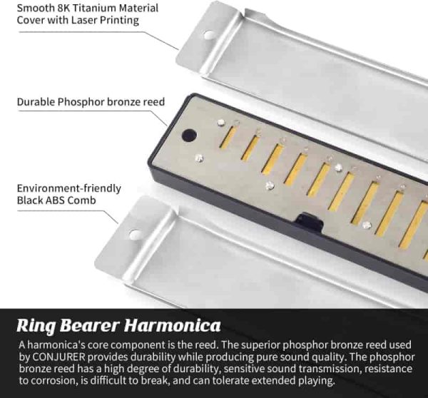 Custom Engraved Harmonica - Perfect Ring Bearer Gift - Image 4