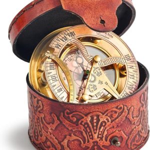 Best Handmade Sundial Compass Gift - Vintage Brass & Copper