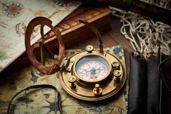 Best Handmade Sundial Compass Gift - Vintage Brass & Copper - Image 4