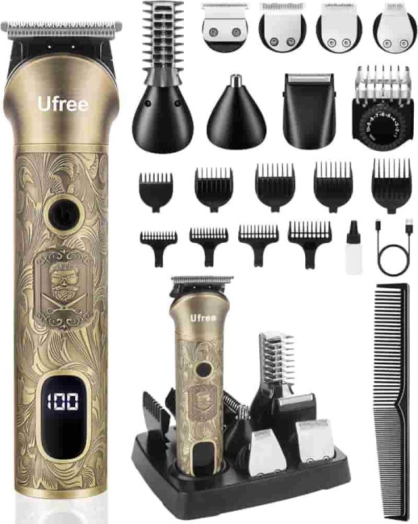 Ufree Beard Trimmer - Best Grooming Kit & Gift For Men