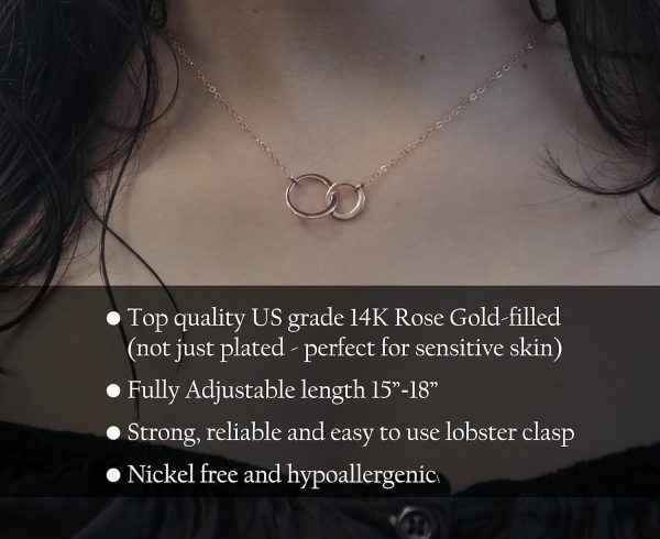 Best 14k Rose Gold Eternity Necklace For Confirmation Sponsor - Image 3