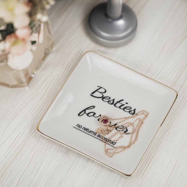 Best Friend Gift Ceramic Jewelry Tray - Perfect Birthday Present - Image 4