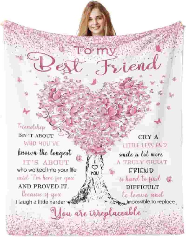Best Friend Blanket - Unique Birthday & Graduation Gift