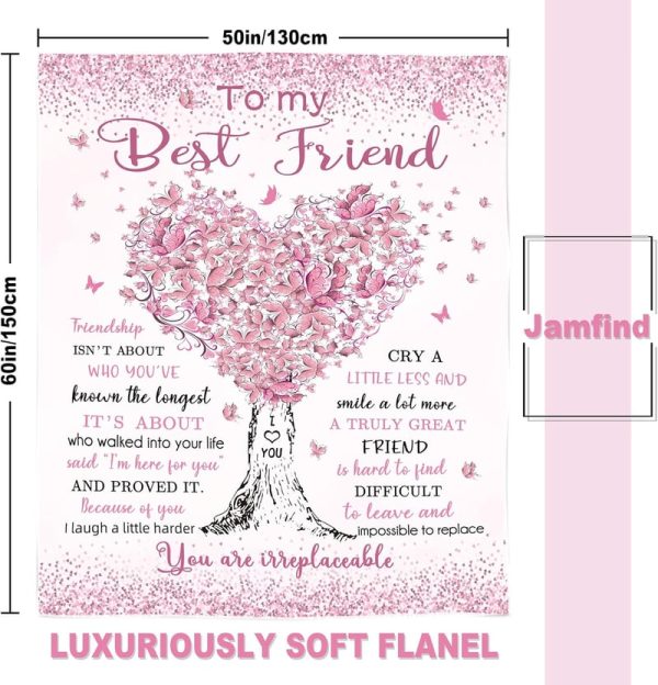 Best Friend Blanket - Unique Birthday & Graduation Gift - Image 2