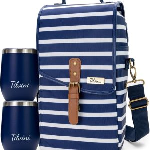 Best Insulated Wine Tote Bag With Tumblers For Outdoor Lovers