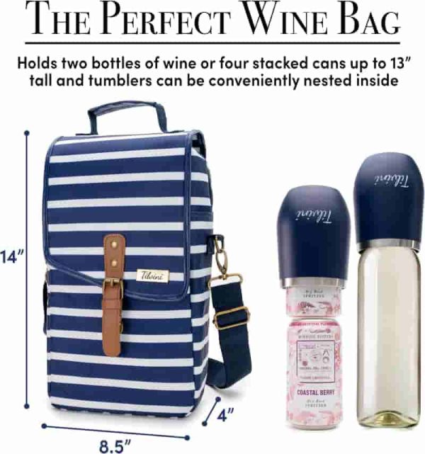 Best Insulated Wine Tote Bag With Tumblers For Outdoor Lovers - Image 2