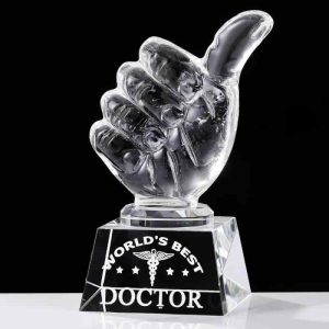 Top Doctor Gifts: Crystal Plaque For Appreciation