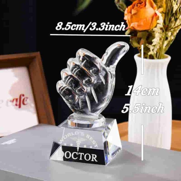 Top Doctor Gifts: Crystal Plaque For Appreciation - Image 3