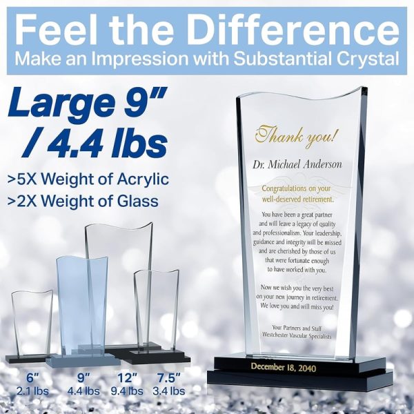 Best Personalized Crystal Retirement Plaque For Doctors - Image 4