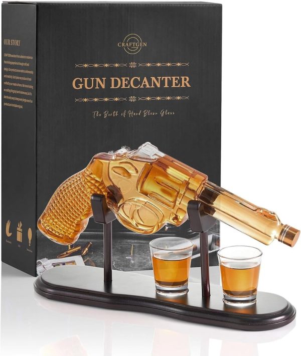 Best Gun Whiskey Decanter Set For Men's Gifts