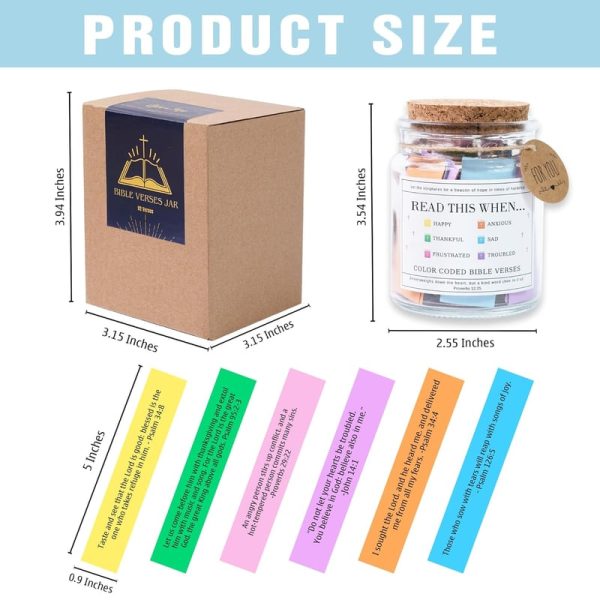 Best Bible Verse Jar - Christian Gifts For Women & Men - Image 3