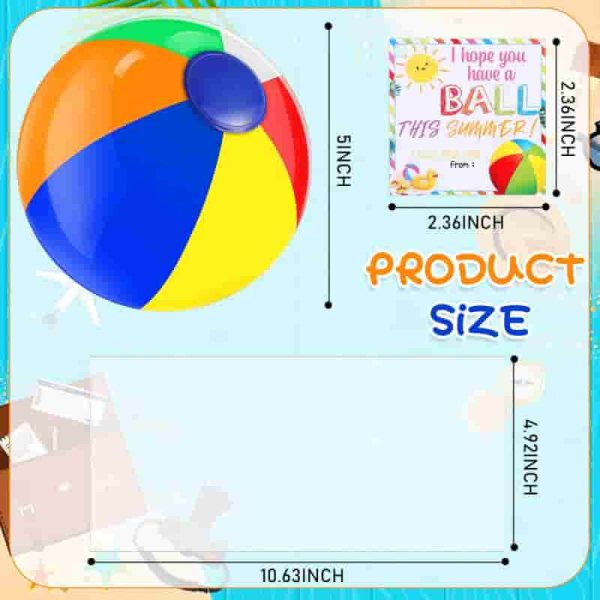 24 Set Neon Sunglasses And Beach Balls - End Of Year Student Gifts - Image 4