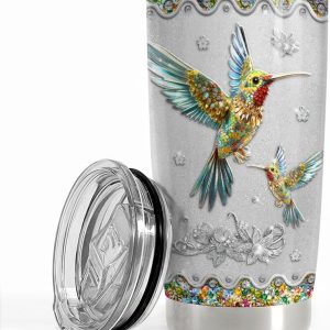 Best Hummingbird Tumbler Gift For Women - 20oz Insulated Mug
