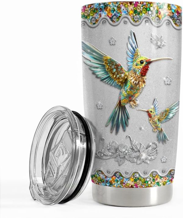 Best Hummingbird Tumbler Gift For Women - 20oz Insulated Mug