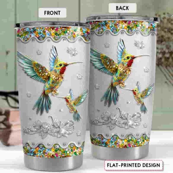 Best Hummingbird Tumbler Gift For Women - 20oz Insulated Mug - Image 2