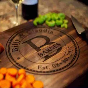 Best Personalized Cutting Board - Custom Wedding & Anniversary Gift